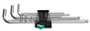 WERA 950 PKL/9 SM N Winkelschl�sselsatz, metrisch, gestellverchromt, 9-teilig