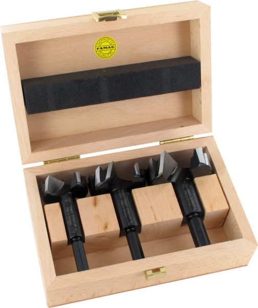 15 To 50 MM 9-teiliger Set IN Wooden Box Famag 1624.509 Bormax 2.0 Ws First