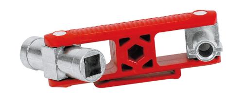 KNIPEX 001106V02 Universal-Schlüssel für gängige  Absperrsysteme, 97mm 