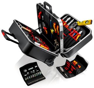 KNIPEX 00 21 41 Werkzeugkoffer BIG Twin Move Elektro 
