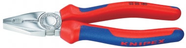 KNIPEX 03 05 140 Combination Pliers with multi-component grips chrome plated 140 mm 
