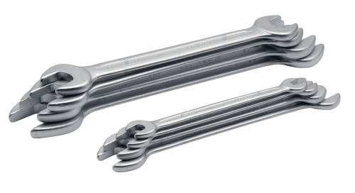 ELORA 100S 12M Double Open Ended Spanner Set DIN 3110, 12-pcs. 6-32 mm 