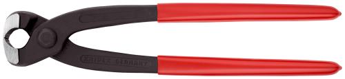 KNIPEX 10 98 I220 Ear Clamp Pliers plastic coated black atramentized 220 mm 
