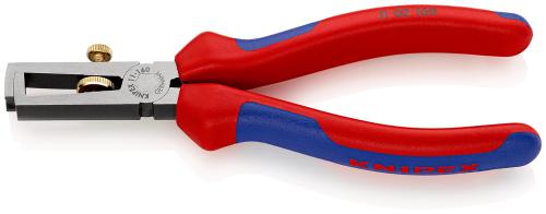 KNIPEX 11 02 160 SB Alicate pelacables Con muelle de apertura universal con fundas multicomponentes negro atramentado 160 mm 