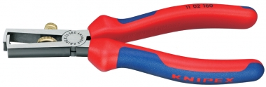 KNIPEX 11 12 160 Alicate pelacables universal con fundas multicomponentes negro atramentado 160 mm 