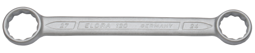 ELORA 120-17x19 Doppelringschlüssel, gerade DIN 837 