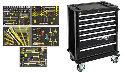 ELORA 1210-L7 WS OMS-5 Werkzeugwagen Super-Caddy 100, plus Sortimente 