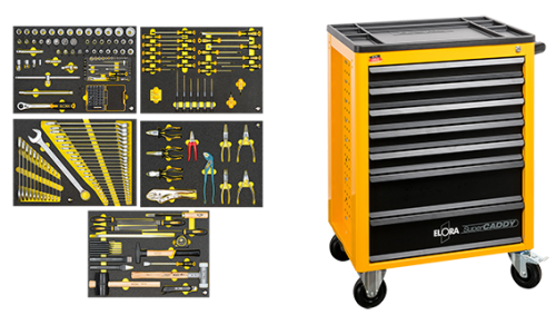 ELORA 1215-WS OMS-5 Werkzeugwagen Super-Caddy 100, plus Sortimente 