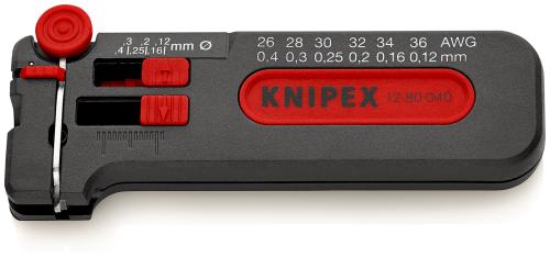 KNIPEX 12 80 040 SB Mini Wire Stripper  100 mm 