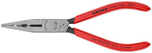 KNIPEX 13 01 160 SB Verdrahtungszange mit Kunststoff überzogen schwarz atramentiert 160 mm 