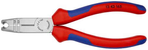 KNIPEX 13 42 165 Stripping Pliers with multi-component grips black atramentized 165 mm 