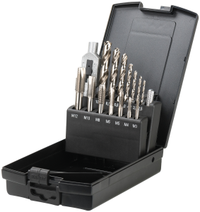 ELORA 1360-S Thread Cutting Assortment, HSS, 15-pcs. 