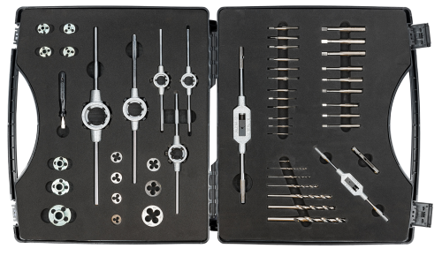 ELORA 1363-S Thread Cutting Assortment, HSS, 49-pcs. 