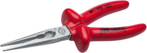 NWS 140-43-205 Flachrundzange (Radiozange) 1000V, 205 mm 