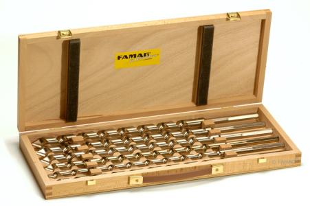 FAMAG 1420.400 Juego de 6 piezas en caja de madera Ø 12, 14, 16, 18, 20, 22 mm<br><br>Juego de 6 piezas en caja de madera. Ø 12, 14, 16, 18, 20, 22 mm 