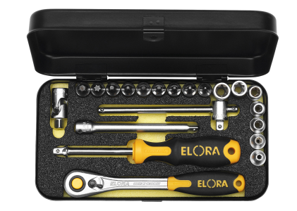 ELORA 1430-TTXEU Steckschlüssel-Satz 1/4", TORX®-Sicherheits-Schrauben , 21-teilig 