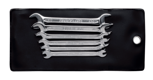 ELORA 156S6M Midget Open Ended Spanner-Set, 6-pcs. 3,2-11 mm 