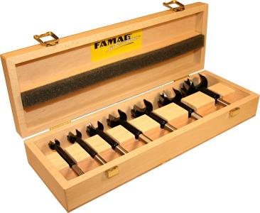 FAMAG 1622.570 Bormax® 2.0, Forstner Bit 7 pcs. Set in wooden case Ø 15, 20, 25, 30, 35, 40, 50 mm 