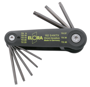 ELORA 162S-KKTX TORX®-Hexagon Key Set, 8-pcs. 9-40 mm 