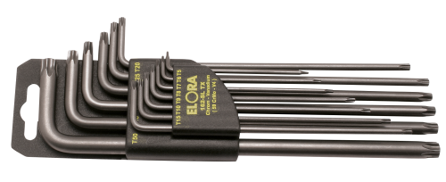 ELORA 162S-LTX TORX®-Key Set, long in plastic holder, 13-pcs. 5-50 mm 
