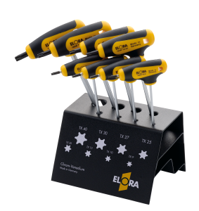 ELORA 162-SWTX TORX®-Key Set with T-Handle, 8-pcs. 