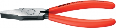 KNIPEX 20 01 125 Flachzange mit Kunststoff überzogen schwarz atramentiert 125 mm 