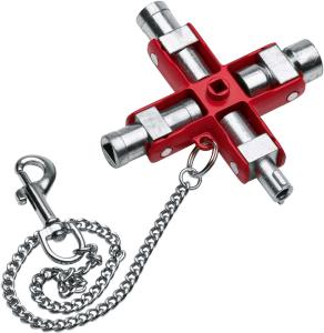 NWS 2005-6-SB Multifunktions-Schaltschrankschlüssel SubMaster, 4-fach Drehung 