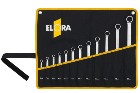 ELORA 203S 8AFT Combination Spanner Set, 8-pcs. 3/4"-11/16" AF 