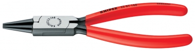 KNIPEX 22 01 125 Rundzange mit Kunststoff überzogen schwarz atramentiert 125 mm 
