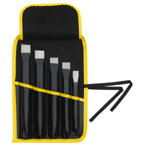 ELORA 260-S5 Chisel set in plastic rolling pouch, 5-pcs. 