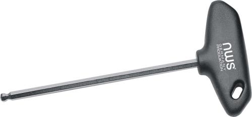 NWS 305-6,0 Hexagon Keys with ballpoint and T-handle 