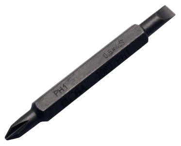 ELORA 3080-PH 2 Double Function Screwdriver Bit 1/4",slot+cross slot 