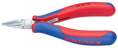KNIPEX 35 22 115 Elektronik-Greifzange mit Mehrkomponenten-Hüllen 115 mm 