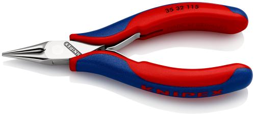 KNIPEX 35 32 115 SB Elektronik-Greifzange mit Mehrkomponenten-Hüllen 115 mm 