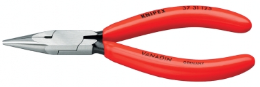 KNIPEX 37 33 125 Alicate de presión para mecánicos de precisión recubiertos de plástico cromado 125 mm 