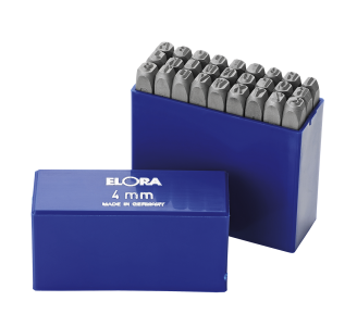 ELORA 400B-2 Schlagbuchstaben-Satz, 27-teilig 