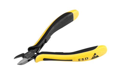 ELORA 4540-M E 2K Electronic Side Cutter with Wire Trapping Spring ESD with bevel 