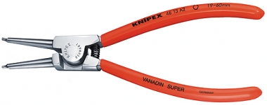 KNIPEX 46 13 A0 Sicherungsringzange für Außenringe auf Wellen mit Kunststoff überzogen verchromt 140 mm 