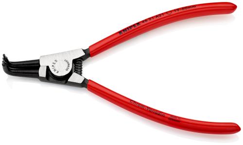 KNIPEX 46 21 A21 SB Sicherungsringzange für Außenringe auf Wellen mit Kunststoff überzogen schwarz atramentiert 170 mm 