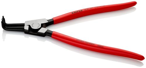 KNIPEX 46 21 A41 SB Sicherungsringzange für Außenringe auf Wellen mit Kunststoff überzogen schwarz atramentiert 300 mm 