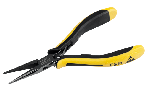 ELORA 4680-MH E 2K Elektronik Spitzzange ESD mit geriffelter Greiffläche 