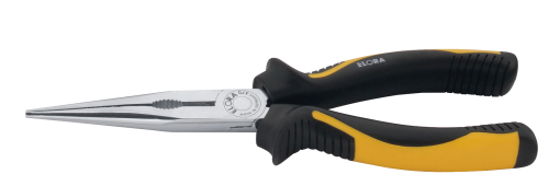 ELORA 470BI-200 Snipe Nose Plier with side cutter, straight pattern, with 2C-Handles 