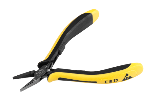 ELORA 4710-OH E 2K Elektronik Flachzange ESD mit glatter Greiffläche 