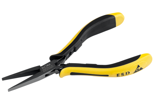 ELORA 4740-OH E 2K Elektronik Flachzange ESD mit glatter Greiffläche 