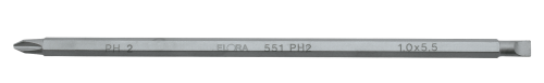 ELORA 551-PH 1 Schraubendreherklinge Variant, Schlitz und Kreuzschlitz 
