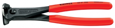 KNIPEX 68 01 160 End Cutting Nipper plastic coated black atramentized 160 mm 