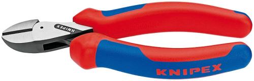 KNIPEX 73 02 160 X-Cut® Compact Diagonal Cutter high lever transmission with multi-component grips black atramentized 160 mm 