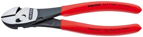 KNIPEX 73 71 180 TwinForce® High Performance Diagonal Cutters plastic coated black atramentized 180 mm 