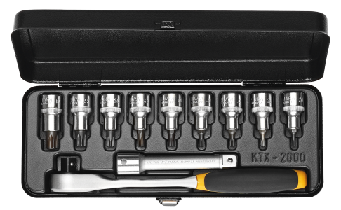 ELORA 770-KTTXU Steckschlüssel-Satz 1/2", TORX®, 11-teilig 20-60 mm 