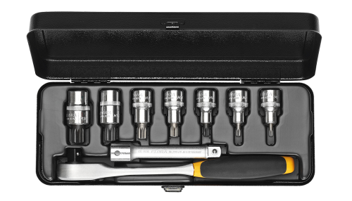 ELORA 770-KXZNU Socket Set 1/2", XZN, 9-pcs. M5-M16 